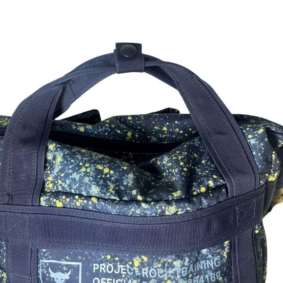 Under Armour Project Rock Box Duffle Backpack Blue Utility Bag Fast Shipping - Picture 4 of 16